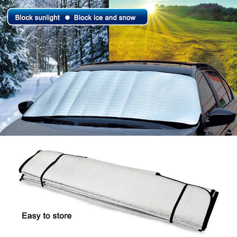 Car Windscreen Cover Anti Snow Frost Ice Windshield Dust Protector Heat Sun Shade Ice Large Snow Dust Protector Car Covers