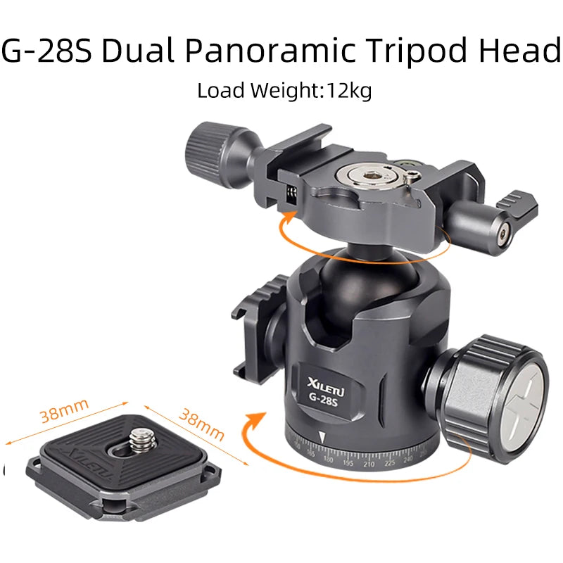 XILETU M5G Mini Portable Lightweight Travel Tripod Tabletop Video Mini Tripod with 360 Degree Ball Head for Camera DSLR SLR