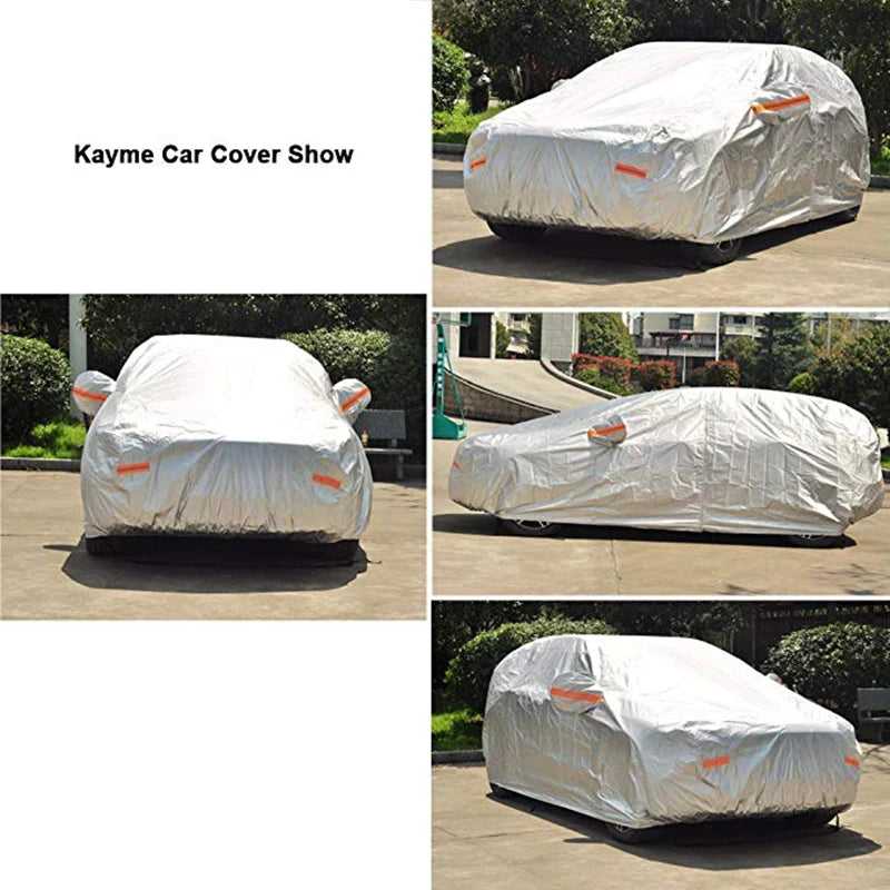 Kayme Waterproof full car covers sun dust Rain protection car cover auto suv protective for Mercedes benz w203 w211 w204 cla 210