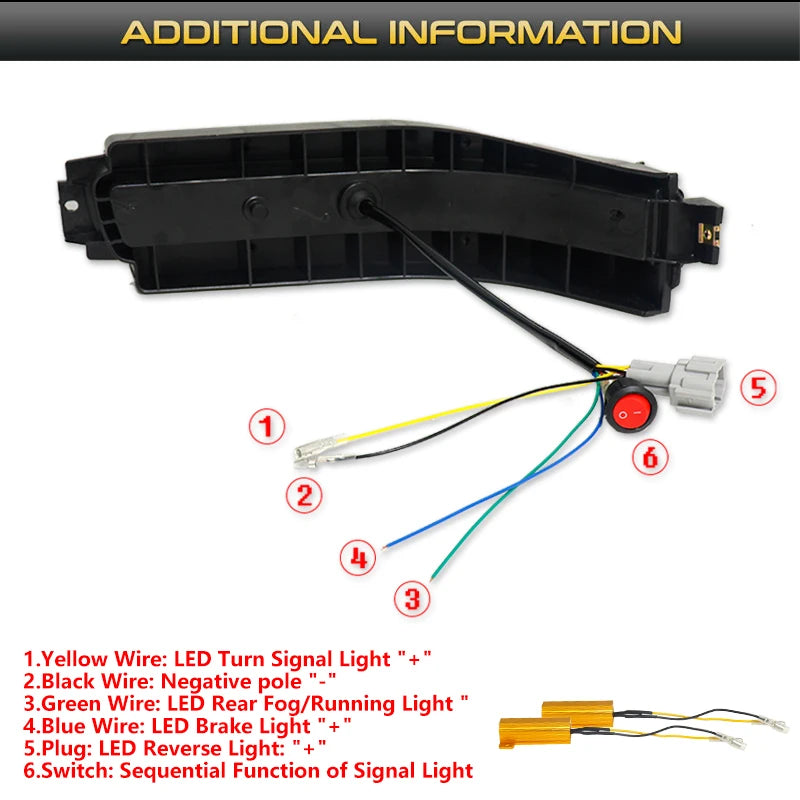 Car LED Lower Bumper Tail Lamps For Nissan 350Z Sequential Blink LED Turn Signal Lamps,Backup Reverse Light & Tail/Brake Light